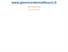 Tablet Screenshot of greencentermatteucci.it